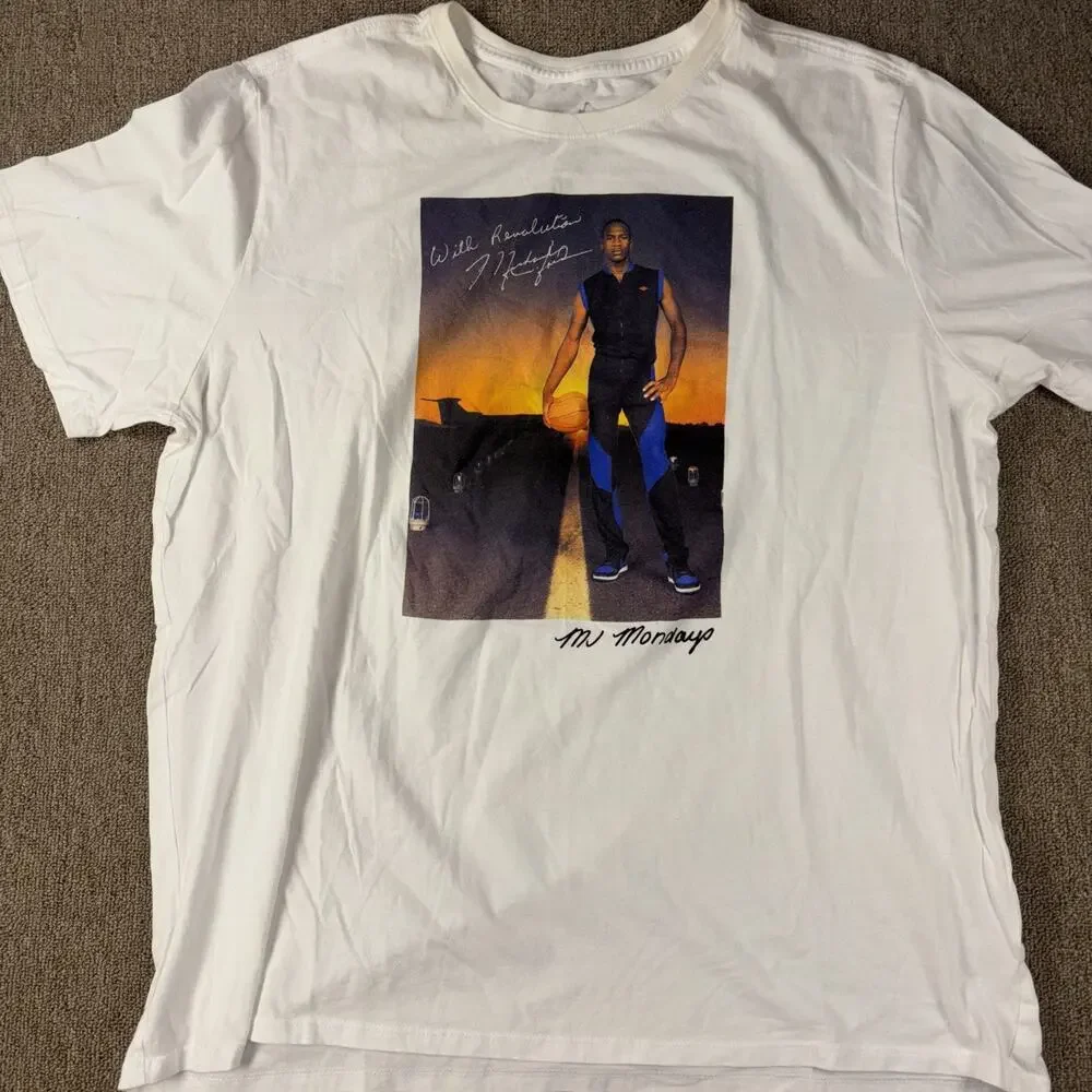 Air Jordan Michael Jorda Men’s T-shirt White 2XL Basketball Affirmation